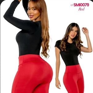 New Stagmi Colombian Tummy Control High Waist Shapewear Leggings Con Faja New!